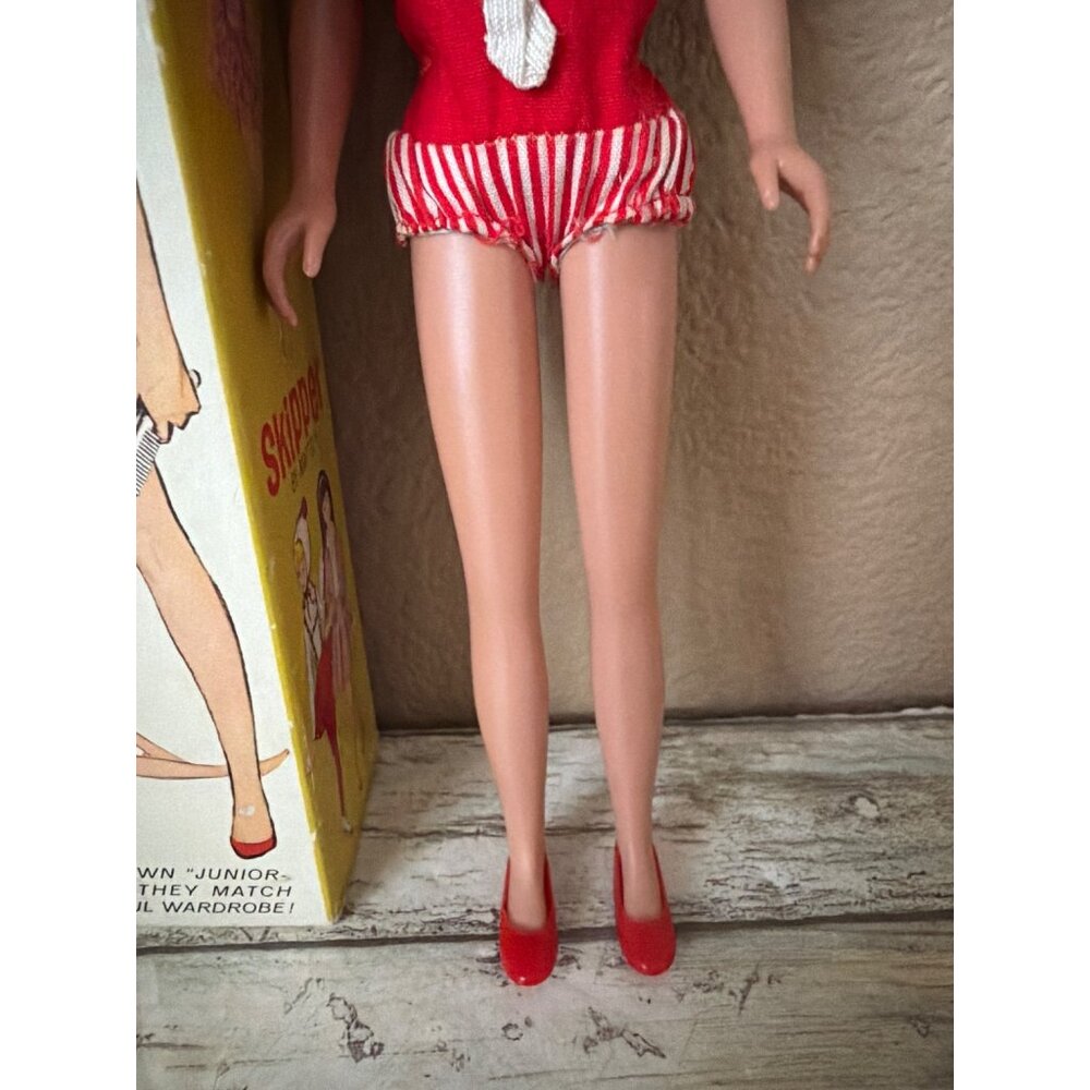 Vintage 1963 Skipper Doll #0860 Redhead Straight Leg Original Fit/Shoes in Box - Picture 14 of 16